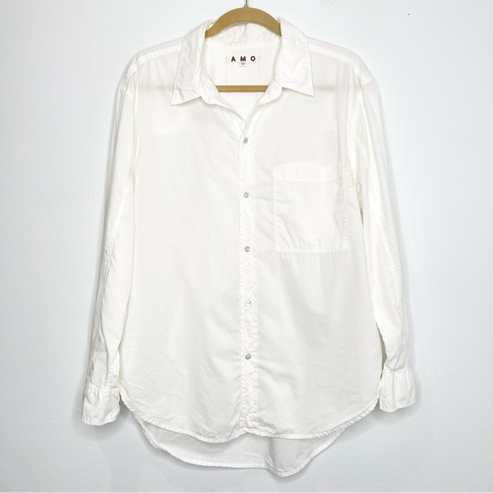 AMO ‘Ruth’ Oversized Shirt White Size M